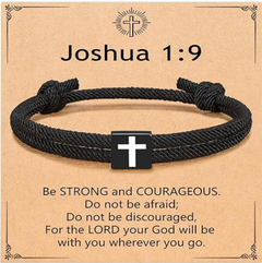 Milan Rope Braided Cross Bracelet