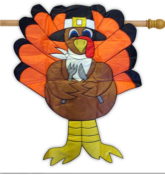 Thanksgiving Turkey Flag - Garden Decor