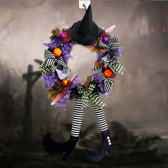 Halloween Skull Wreath