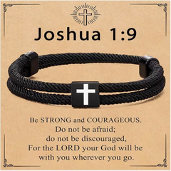 Milan Rope Braided Cross Bracelet