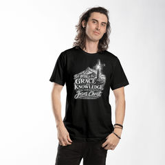 Grace Upon the Mountain — 2 Peter 3:18 Christian T-Shirt