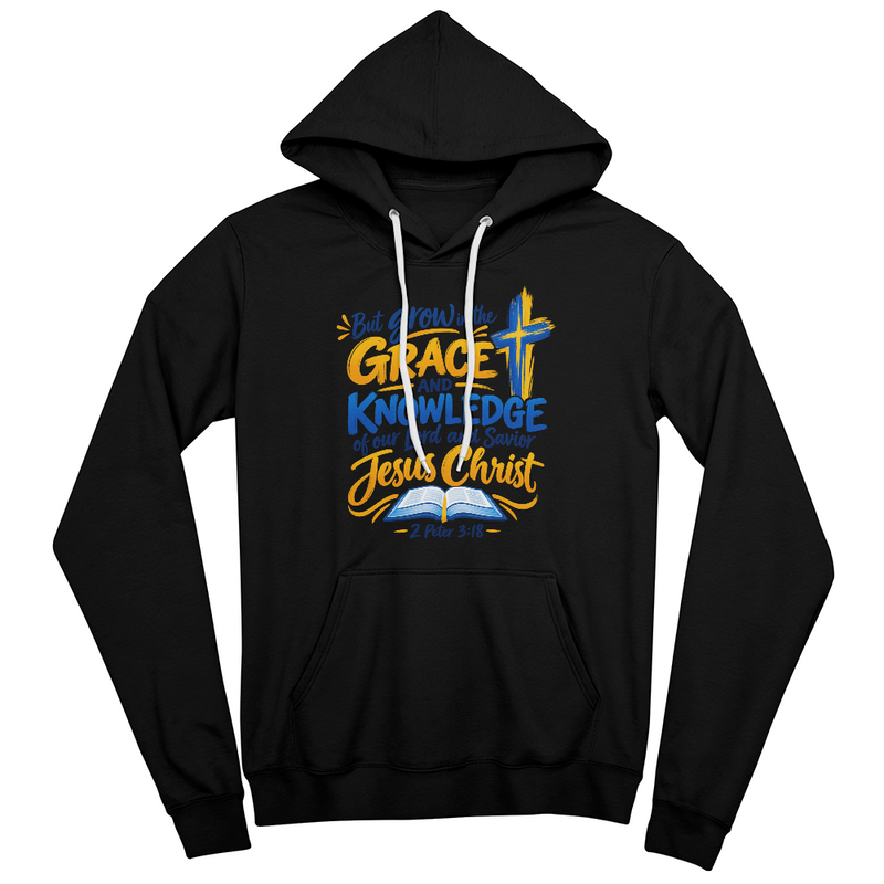 Grace in His Glory — 2 Peter 3:18 Christian Hoodie