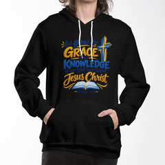 Grace in His Glory — 2 Peter 3:18 Christian Hoodie