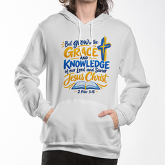 Grace in His Glory — 2 Peter 3:18 Christian Hoodie