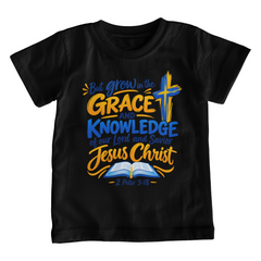 Grace in His Glory — 2 Peter 3:18 Christian Youth T-Shirt