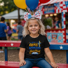 Grace in His Glory — 2 Peter 3:18 Christian Youth T-Shirt