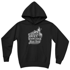Grace Upon the Mountain — 2 Peter 3:18 Christian Youth Hoodie
