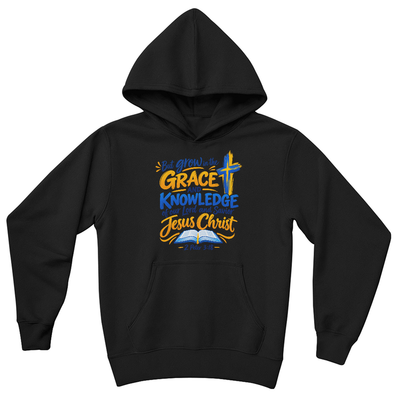 Grace in His Glory — 2 Peter 3:18 Christian Youth Hoodie