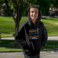 Grace in His Glory — 2 Peter 3:18 Christian Youth Hoodie