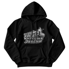 Grace Upon the Mountain — 2 Peter 3:18 Christian Hoodie